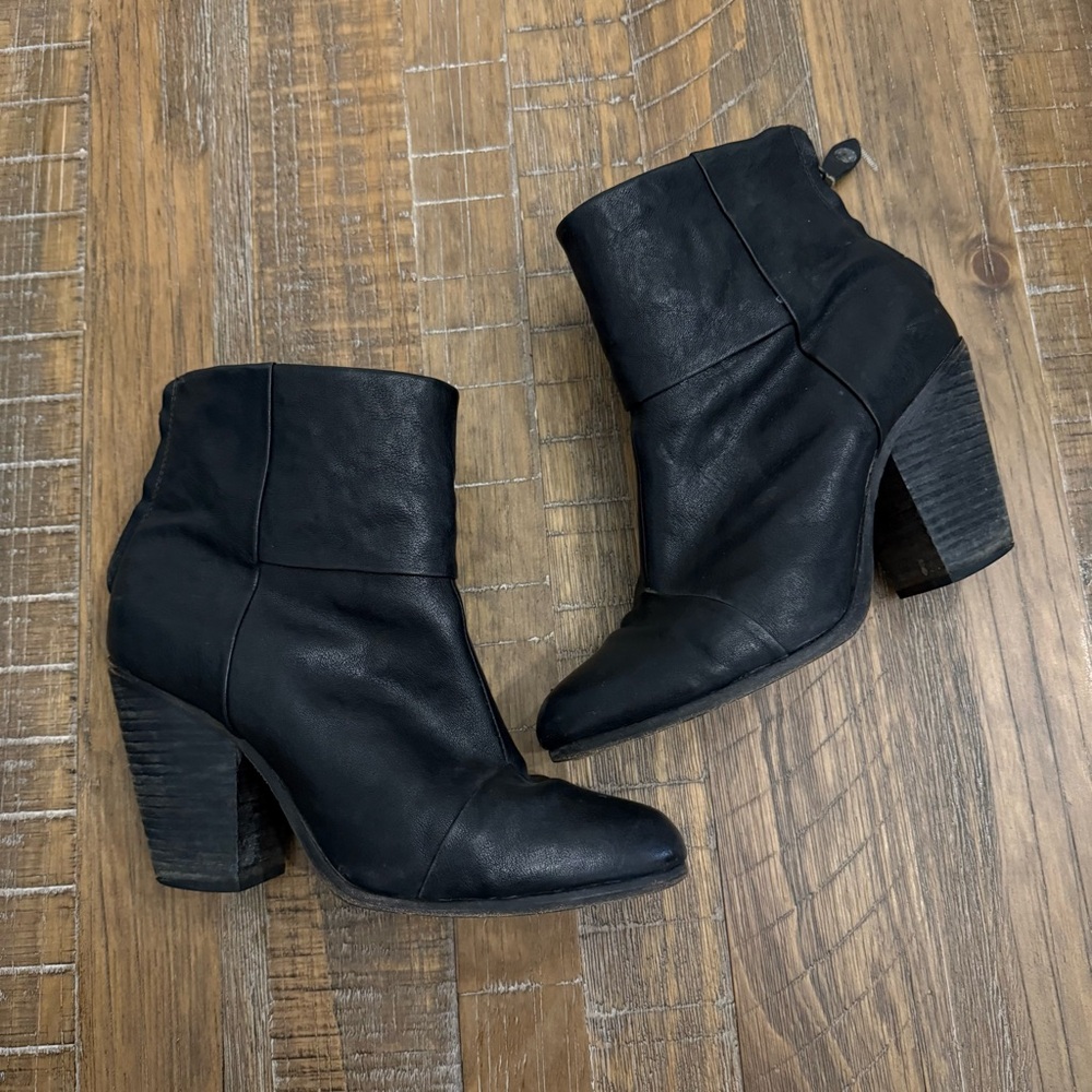 Rag & Bone Black Heeled Boots
